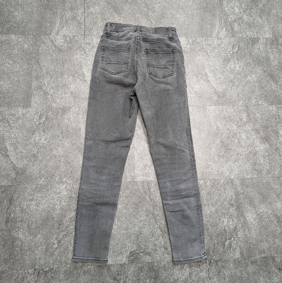 American eagle stretch mom jeans size 000 charcoal grey  wash - Picture 3 of 8